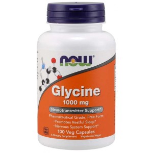 Now Foods Glicyna 1000 mg, 100 kapsułek