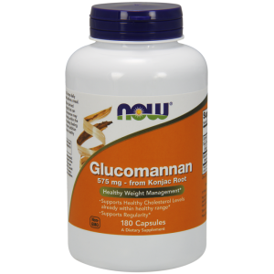Now Foods Glukomannan 575 mg, 180 kapsułek