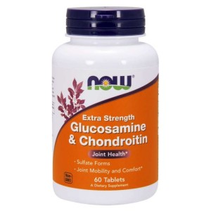 Now Foods Glukozamina 750 mg z Chondroityną, 60 tabletek