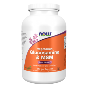 Now Foods Glukozamina i MSM, 240 kapsułek