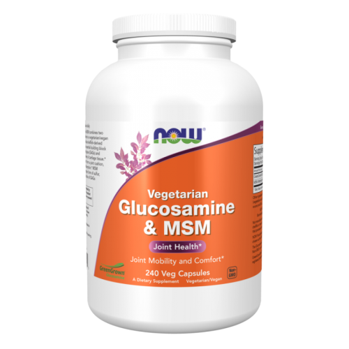Now Foods glukozamina i msm vegetarian 240 kapsułek