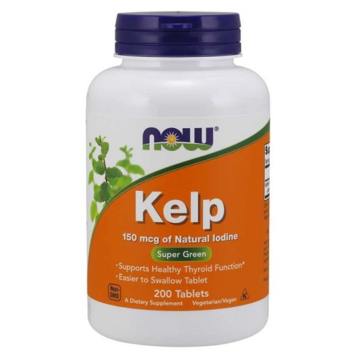Now Foods kelp naturalny jod morszczyn pęcherzykowaty 200 tabletek