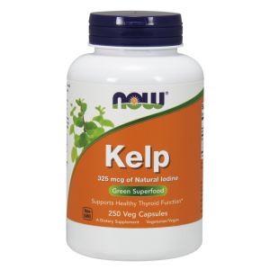 Now Foods Kelp Jod 325 mcg, 250 kapsułek