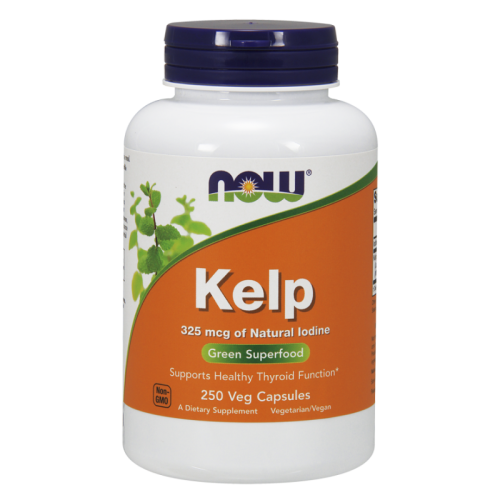 Now Foods kelp naturalny jod morszczyn pęcherzykowaty 250 kapsułek