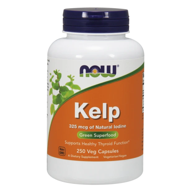 Now Foods kelp naturalny jod morszczyn pęcherzykowaty 250 kapsułek