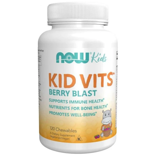 Now Foods kid vits witaminy dla dzieci do ssania 120 tabletek