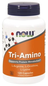 Now Foods, Tri-amino ( L-Arginina, L-Lizyna, L-Ornityna), 120 kaps. miękkich
