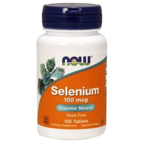 Now Foods, Selen 100 mcg, 250 tabletek