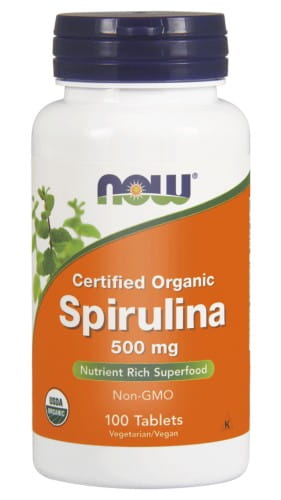Now foods spirulina 500 mg 100 tabletek