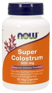 Now Foods, Super Colostrum 500 mg, 90 kapsułek
