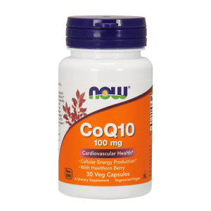 Now foods Koenzym Q10 100 mg z głogiem, 30 kapsułek