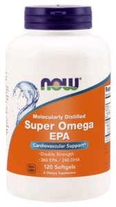 Now Foods, Super Omega DHA 360mg DHA 240 mg, 120 tab. miękkich