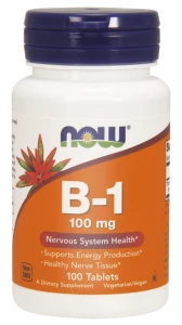 Now Foods, Witamina B1 100 mg, 100 tabletek