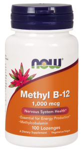 Now Foods, Witamina B12 1000 mcg z kwasem foliowym, 100 tabletek do ssania