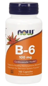 Now Foods, Witamina B6 100 mg, 100 kapsułek