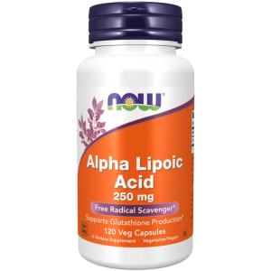 Now Foods Kwas alfa-liponowy 250 mg, 120 kapsułek