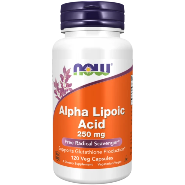 Now Foods kwas liponowy 250 mg  120 kapsułek
