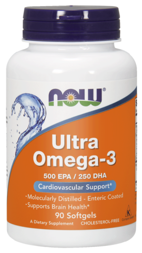 Now Foods, Ultra Omega-3 1000mg (500mg EPA i 250mg DHA), 90 kaps