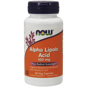 Now Foods Kwas Alfa-Liponowy 100 mg, 60 kapsułek