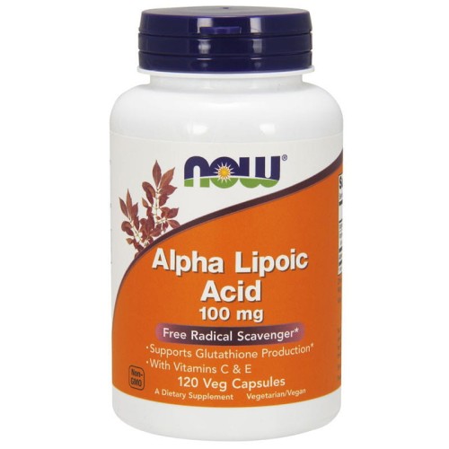 Now Foods kwas alfa liponowy 100 mg 120 kapsułek