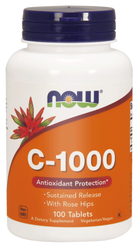 Now foods, witamina C 1000 mg z dziką różą, 100 tab