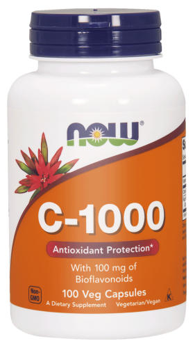 now foods, witamina C 1000  mg z bioflawonoidami cytrusowymi, 100 kaps