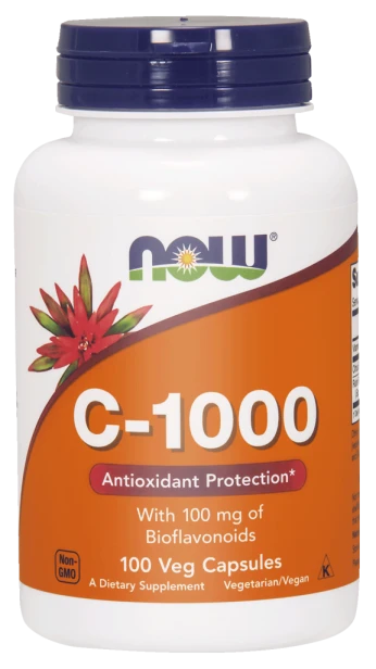 now foods, witamina C 1000  mg z bioflawonoidami cytrusowymi, 100 kaps