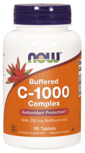Now Foods, Witamina C 1000 mg buforowana, 90 tabletek