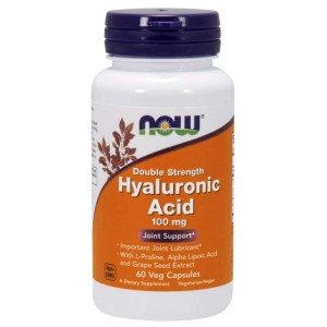 Now Foods Kwas Hialuronowy 100 mg, 60 kapsułek