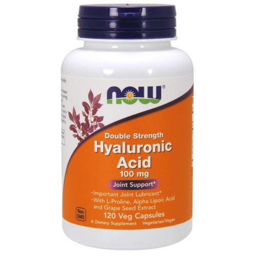 Now Foods kwas hialuronowy 100 mg 120 kapsułek