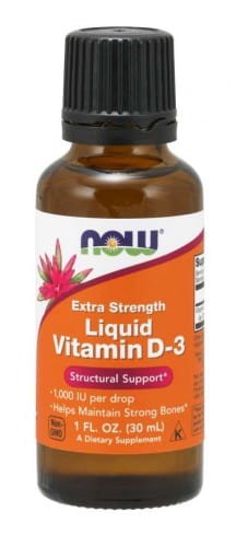 now foods, witamina d3 1000 jm extra dla dorosłych, 30 ml