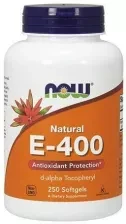 Now Foods, witamina E-400 j.m, 250 kapsułek
