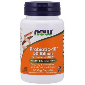 Now Foods Probiotic-10 50 mld probiotyk, 50 kapsułek