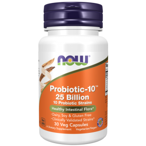Now Foods Probiotic-10 25 mld probiotyk, 30 kapsułek
