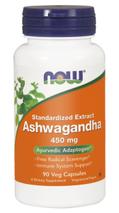 Now Foods, Wyciąg z korzenia Ashwagandhy 450 mg, 90 kapsułek