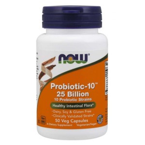 Now Foods Probiotic-10 25 mld probiotyk, 50 kapsułek