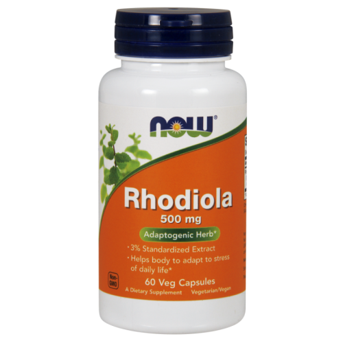 now foods, wyciąg z korzenia rhodiola rosea, 60 kaps
