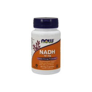 Now Foods NADH 10 mg i d-ryboza 200 mg, 60 kapsułek