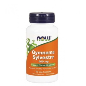 Now Foods, wyciąg z liści Gymnema Sylvestre 400 mg, 90 kapsułek