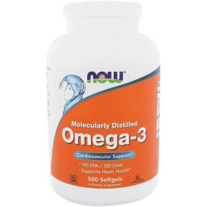 Now Foods Olej omega-3 1000 mg, 500 kapsułek