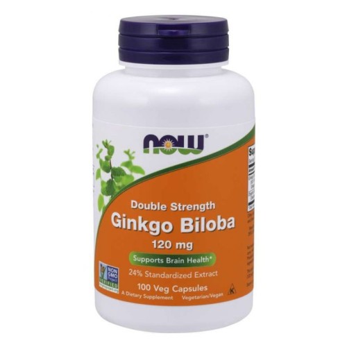 now foods, wyciąg z liści miłorzębu japońskiego 60 mg, 100 kaps