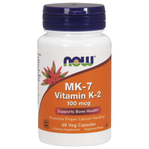 now foods, witamina k2 mk-7 100 mcg, 60 kaps