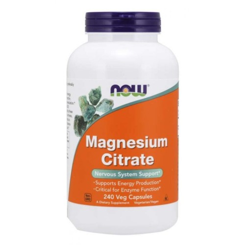 Now Foods magnez cytrynian magnezu 240 kapsułek