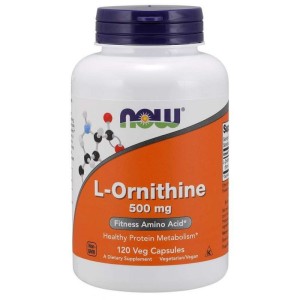 Now Foods L-Ornityna 500 mg, 120 kapsułek