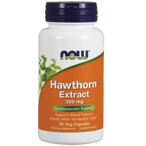 now foods, wyciąg z głogu 300 mg hawthorn extract, 90 kaps