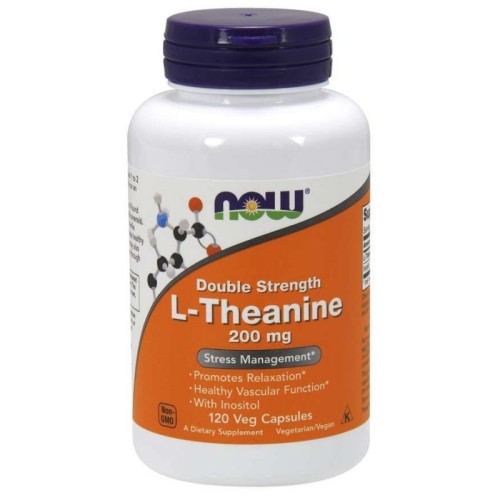 Now Foods l teanina 200 mg 120 kapsułek