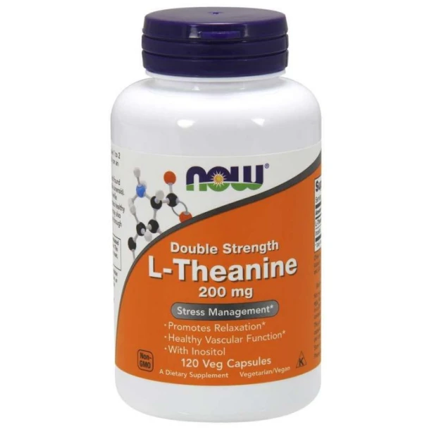 Now Foods l teanina 200 mg 120 kapsułek