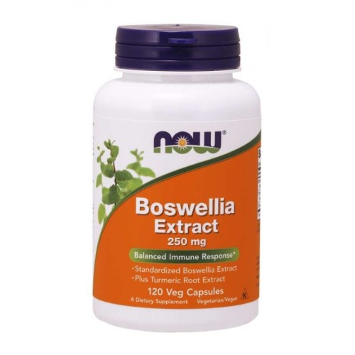 Now Foods, wyciąg z kadzidłowca 250 mg boswellia z kurkumą, 120 kaps
