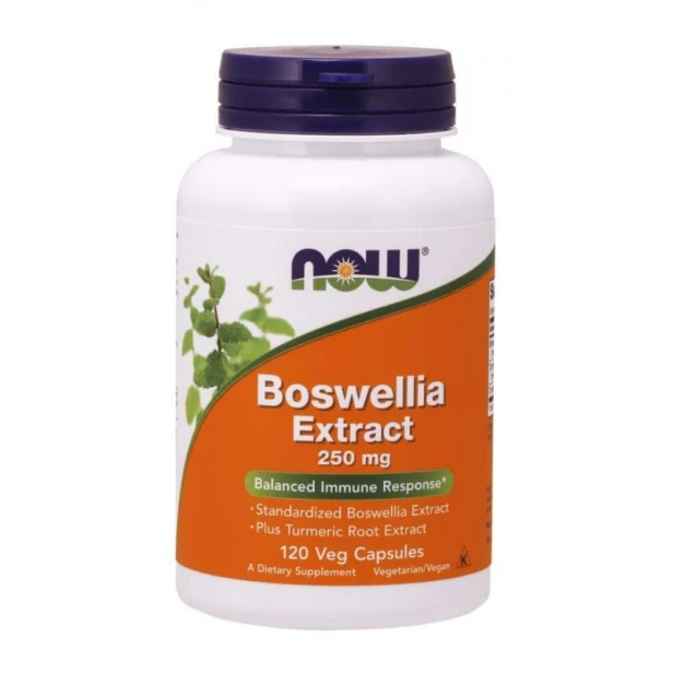 Now Foods, wyciąg z kadzidłowca 250 mg boswellia z kurkumą, 120 kaps
