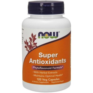 Now Foods Super antioxidants antyoksydanty, 120 kapsułek